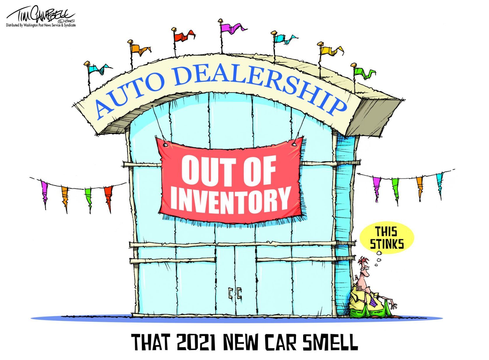 Tim Campbell cartoon